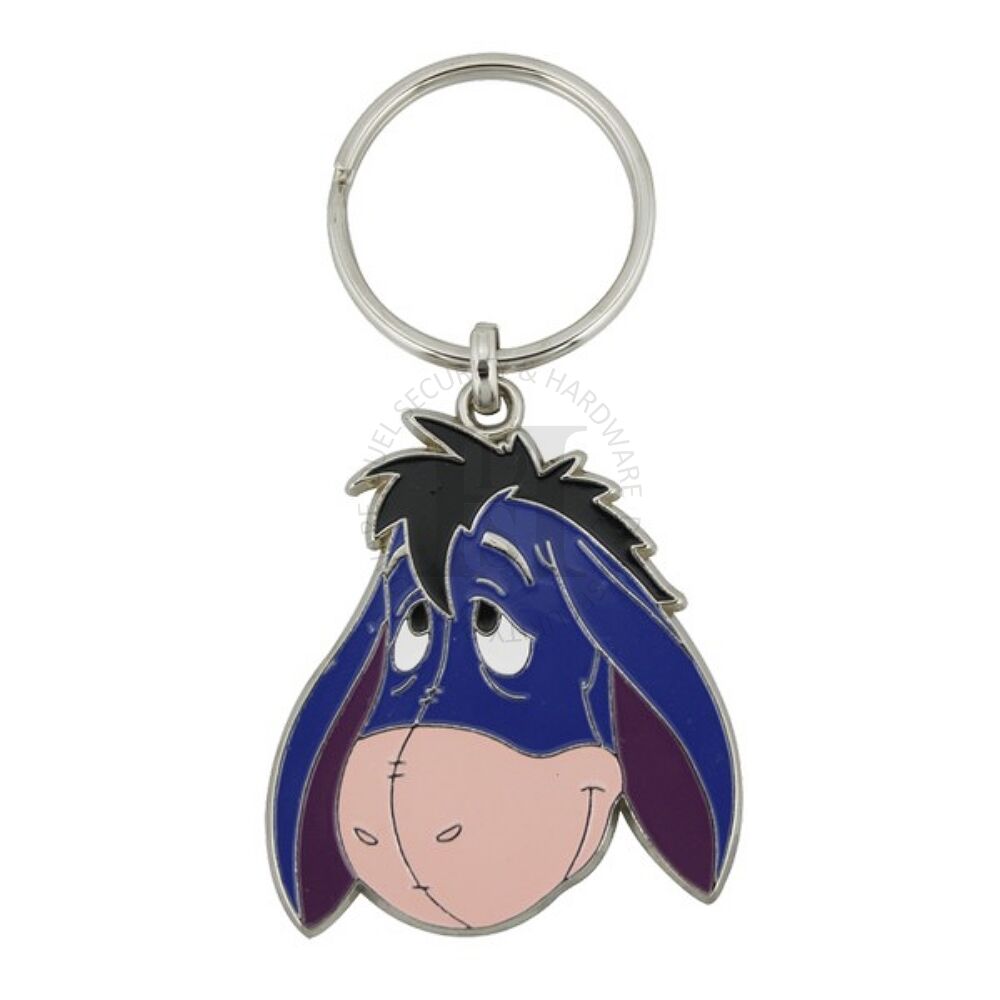 Disney Winnie The Pooh Eeyore Big Face Enamelled Licensed Keychain Keyring
