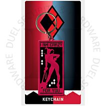 DC Comics RK38990C Harley Quinn Retro Licensed Key Ring