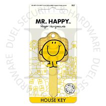 Mister Men KEY00094 Mr Happy 6-Pin UL2 Universal Section Cylinder Key Blank