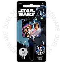 Star Wars A NEW HOPE Painted Licensed Universal 6-Pin Cylinder Key Blank