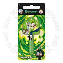 Warner Bros Rick and Morty KEY00182 6-Pin UL2 Universal Section Cylinder Key Blank