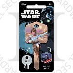 Star Wars Luke Skywalker Painted Licensed Universal 6-Pin Cylinder Key Blank