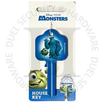 Disney-Pixar F788 Monsters Inc Mike & Sully Licensed 6-Pin UL2 Universal Cylinder Key Blank
