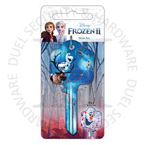 Disney Frozen 2 Olaf Universal UL2 6-Pin Cylinder Key Blank