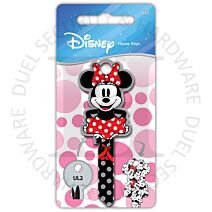 Disney Minnie Mouse Shaped Licensed Universal 6 Pin Cylinder Key Blank
