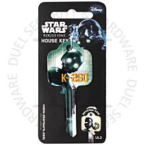 Star Wars KEY00046C Rogue One K-2S0 UL2 Universal 6-Pin Cylinder Key Blank