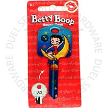 Fleischer Studios UL2-B11 Betty Boop Out Of This World Licensed 6-Pin UL2 Universal Cylinder Key Blank