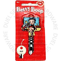 Fleischer Studios UL2-B12 Betty Boop & Bimbo Licensed 6-Pin UL2 Universal Cylinder Key Blank