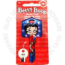 Fleischer Studios UL2-B5 Betty Boop & Flash Bulbs Licensed 6-Pin UL2 Universal Cylinder Key Blank