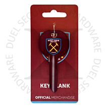 Football S422WH West Ham United Badge Emblem Motif Licensed 6-Pin UL2 Universal Cylinder Key Blank