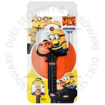 Minions KEY00053C Despicable Me 3 GRU Licensed 6-Pin UL2 Universal Cylinder Key Blank