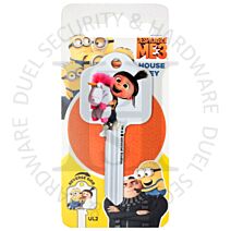 Minions KEY00054C Despicable Me 3 Agnes Licensed 6-Pin UL2 Universal Cylinder Key Blank