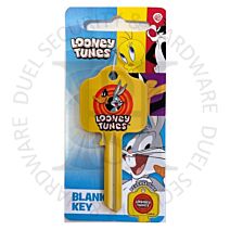 Looney Tunes F785 Bugs Daffy Duo Logo Licensed UL2 Universal 6-Pin Cylinder Key Blank