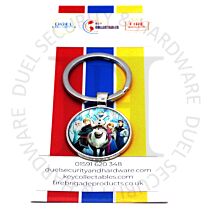 Key Collectables Disney Frozen Characters 25mm Glass Cabochon Keychain