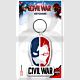 Marvel RK38537 Captain America Civil War Split Head Rubber Keychain-Keyring