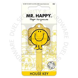 Mister Men KEY00094 Mr Happy 6-Pin UL2 Universal Section Cylinder Key Blank