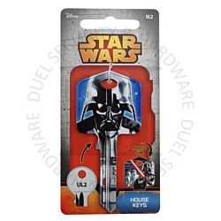 Star Wars DARTH VADER Painted Licensed Universal 6-Pin Cylinder Key Blank