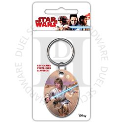 Star Wars Luke Skywalker-Darth Vader Painted Licensed Keyring-Keychain
