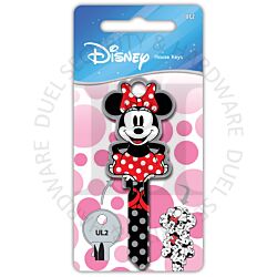 Disney Minnie Mouse Shaped Licensed Universal 6 Pin Cylinder Key Blank