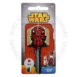 Star Wars DARTH MAUL Painted Licensed Universal 6-Pin Cylinder Key Blank