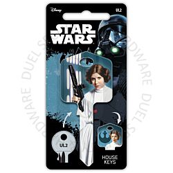 Star Wars Princess Leia Painted Licensed Universal 6-Pin Cylinder Key Blank