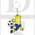 The Simpsons Bart Simpson Playing Football Enamelled Licensed Keychain-Keyring