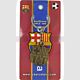 European Football Club ER012 Barcelona Bronze Logo Souvenir Keychain