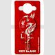 Football S422LIV Liverpool Badge Emblem Motif Licensed 6-Pin UL2 Universal Cylinder Key Blank