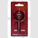 Football S422WH West Ham United Badge Emblem Motif Licensed 6-Pin UL2 Universal Cylinder Key Blank