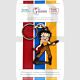 Key Collectables LKRBB102 Betty Boop In Rock Chick With Guitar Enamel Key Ring