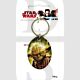 Star Wars KC-SW2 Yoda Painted Licensed Metal Keychain Key Ring